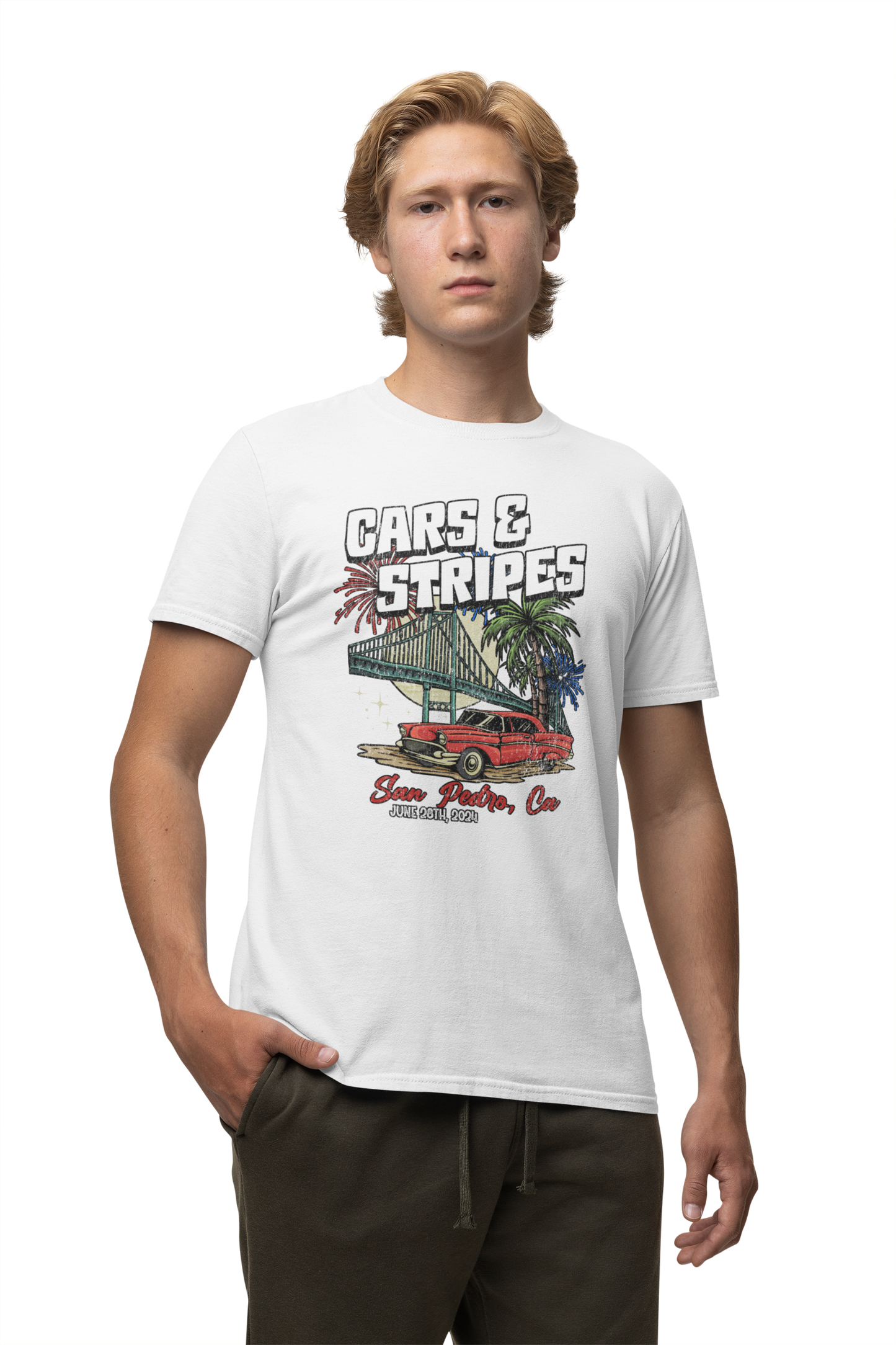 Cars & Stripes Shirt (Print on front)