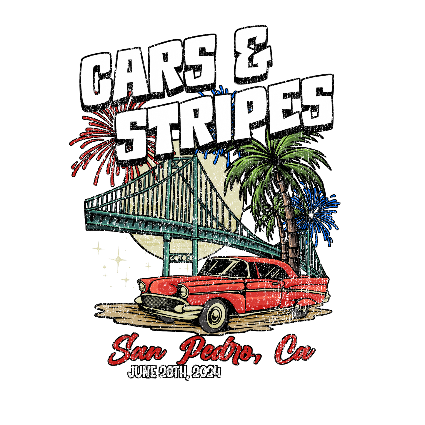 Cars & Stripes Shirt (White)